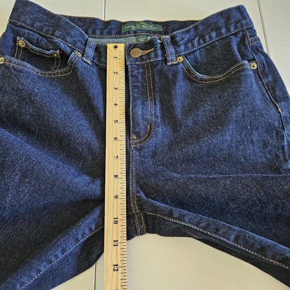 Lauren Ralph Lauren Jeans Women 4 Navy Classic Bootcut Stretch Western Preppy - Picture 5 of 16